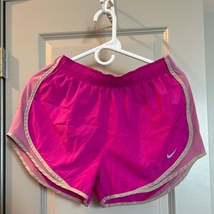 Nike Pink Athletic Shorts with Tempo Design